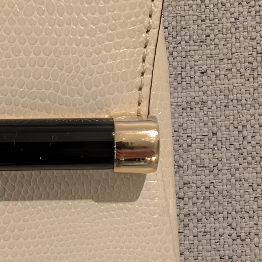 Diane Von Furstenberg Ivory Clutch with Black Accent - Picture 6 of 7